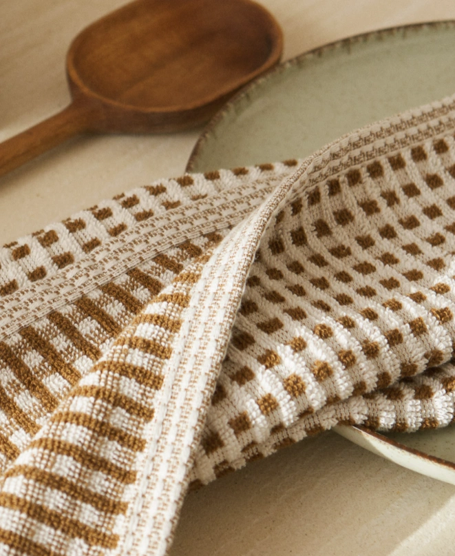 Cotton terry tea towel, €7.99, Zara Home