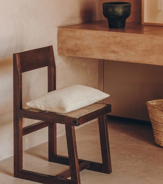 Textured cotton cushion case, €29.99