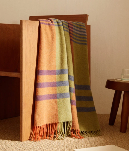 Checked wool blanket, €69.99