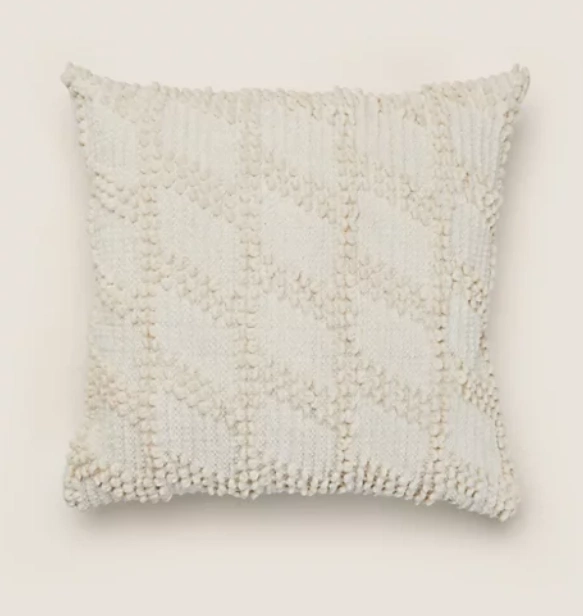 Chenille cushion, €27, M&S