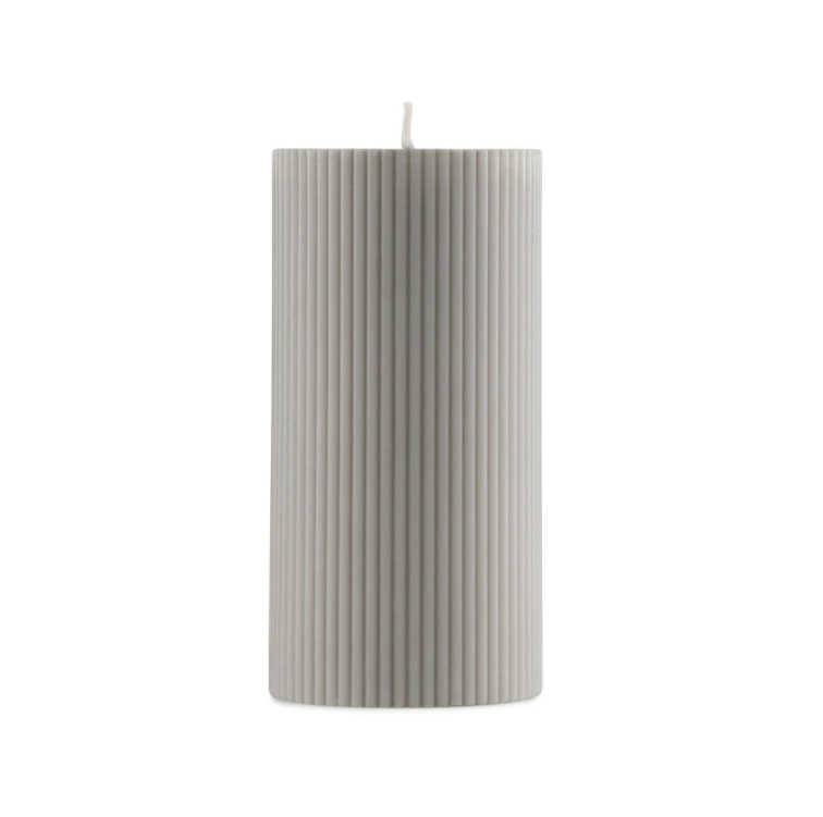 Grooved block candle, €11, Arnotts