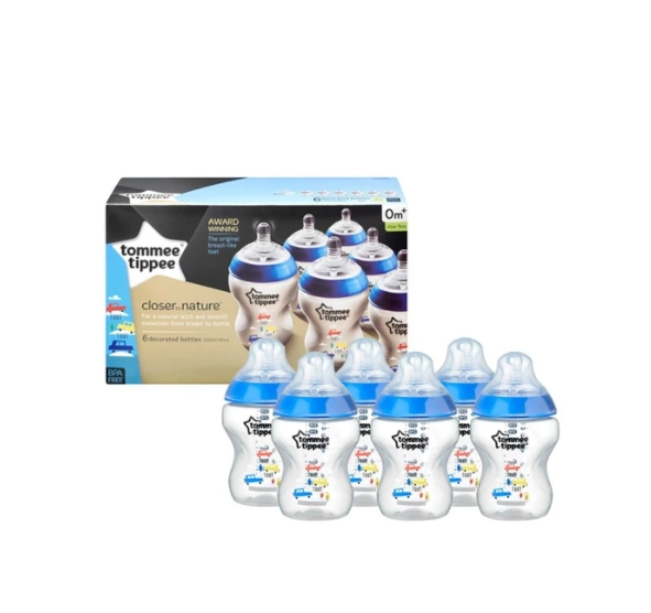 Tommee Tippee Closer to Nature Toot Toot Baby Bottles, €47.55