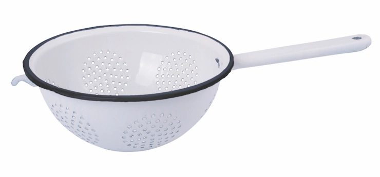 Enamel strainer, €24, Kim Gray General Store