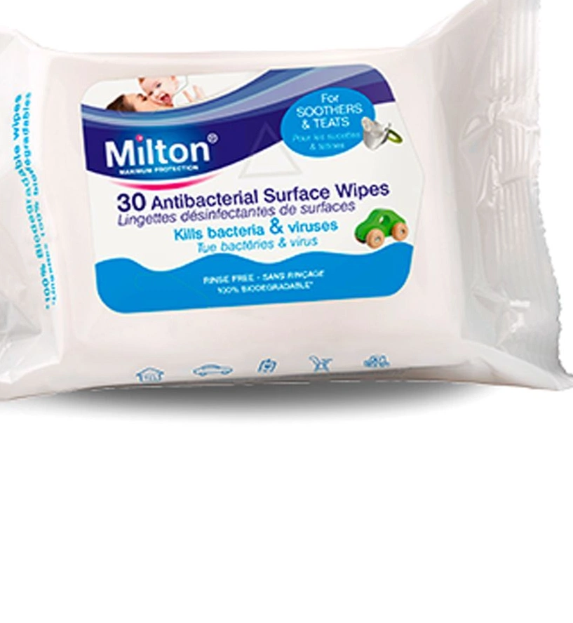 Milton Anti-Bacterial Surface Wipes, €3.99