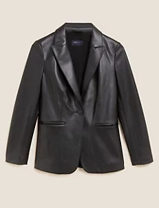 Faux leather blazer, €82