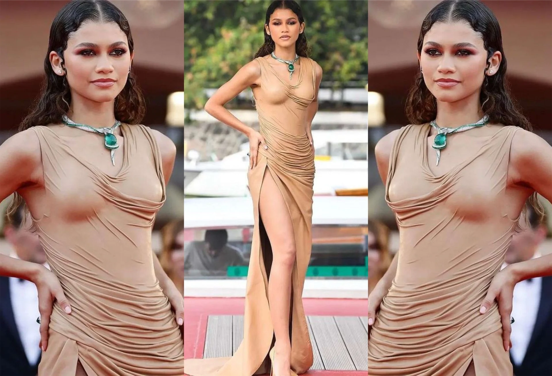 You will not believe how they made THAT Zendaya Balmain dress