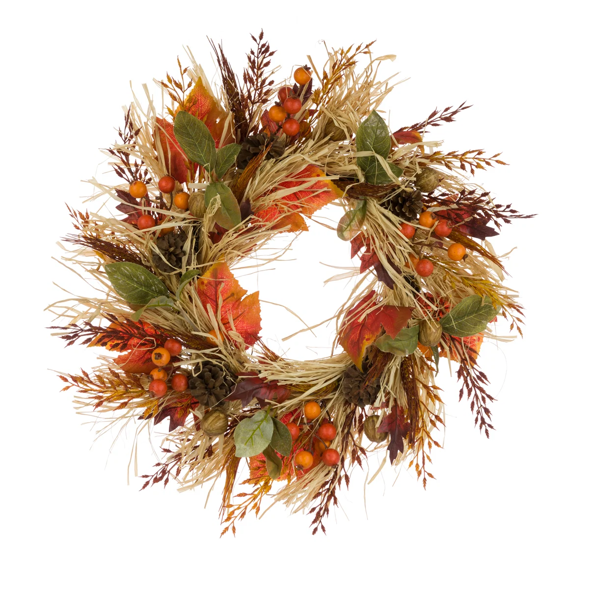 Autumn harvest pod wreath, €69.95, The Irish Country Home 