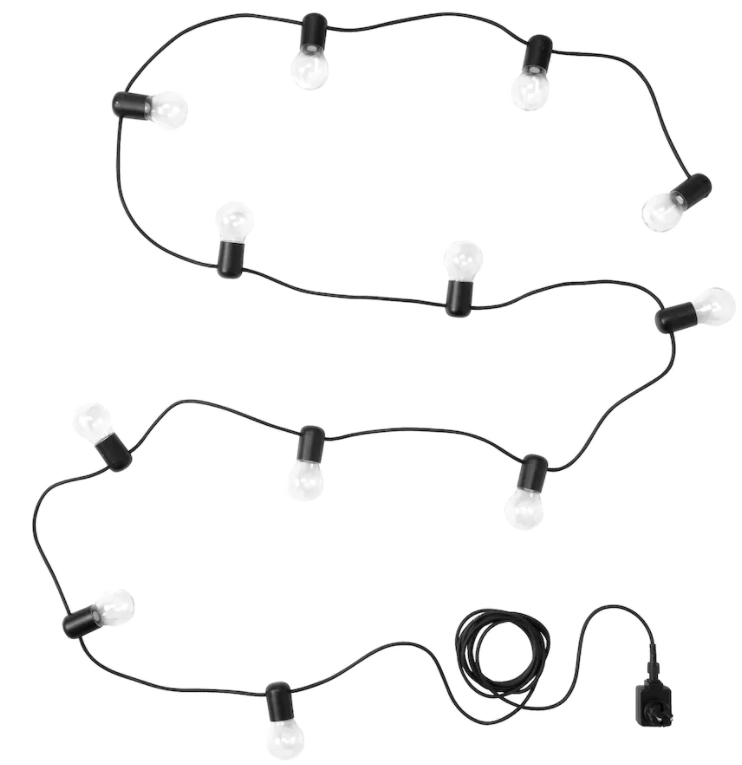 Svartra lights, €35, Ikea