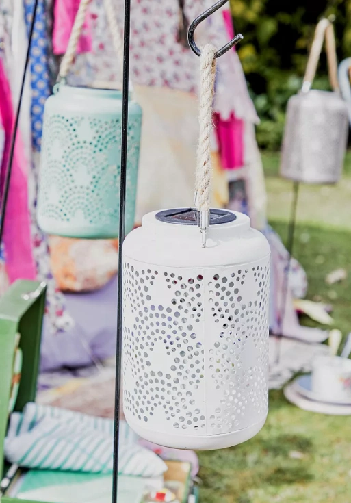 Moroccan cream solar lantern, €55, Urban Outfitters