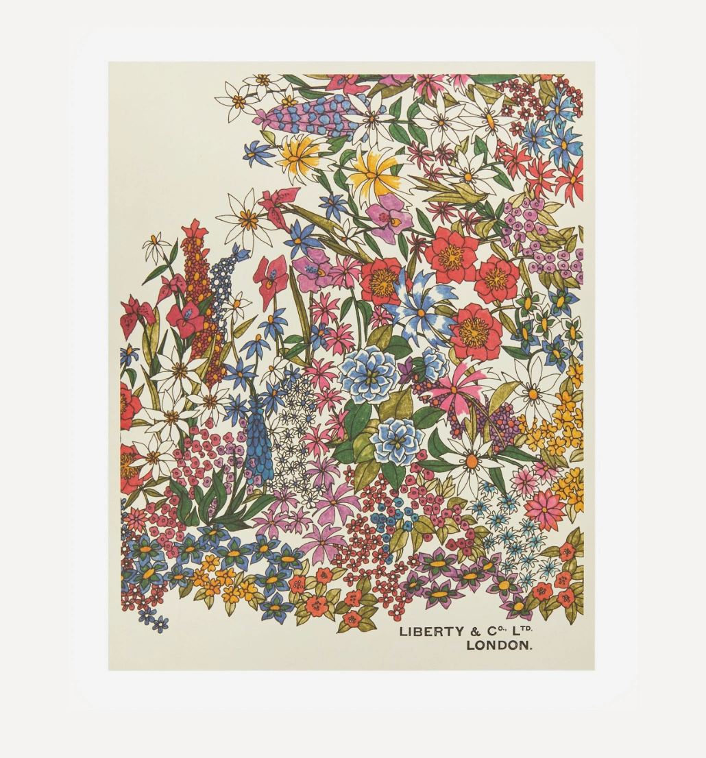 Garden Border Archive Liberty Art Print, €40, Liberty