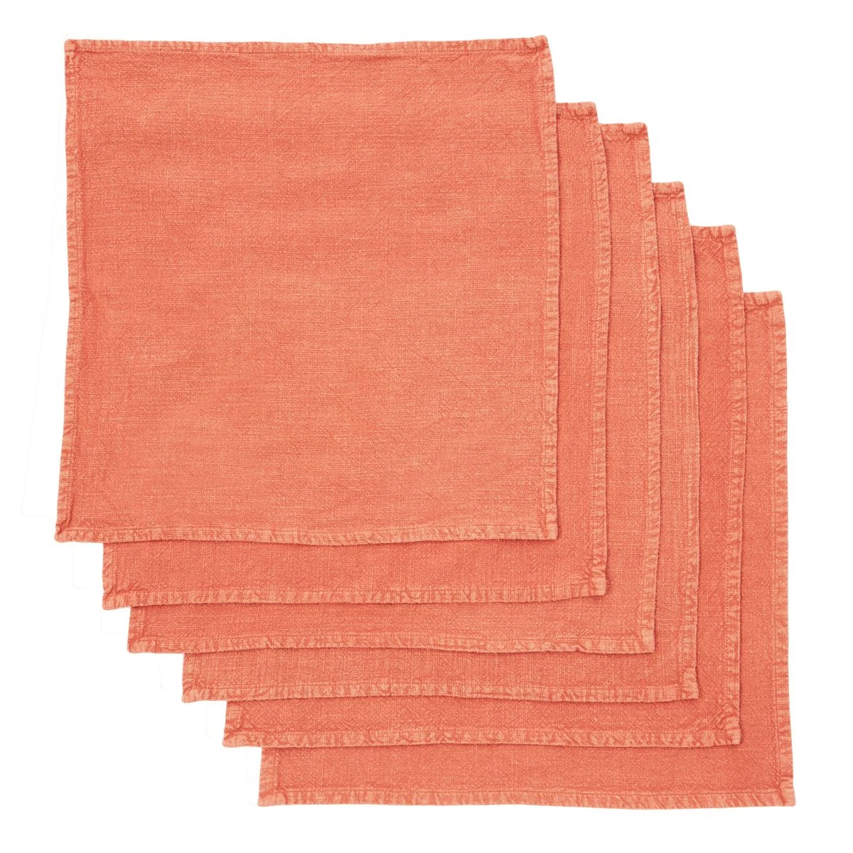 Signature rust napkin set of 6, €24.95, Meadows & Byrne