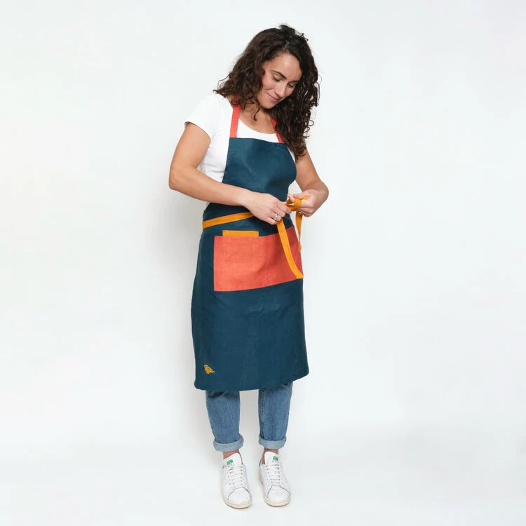 Olia apron, £75, Enrich & Endure