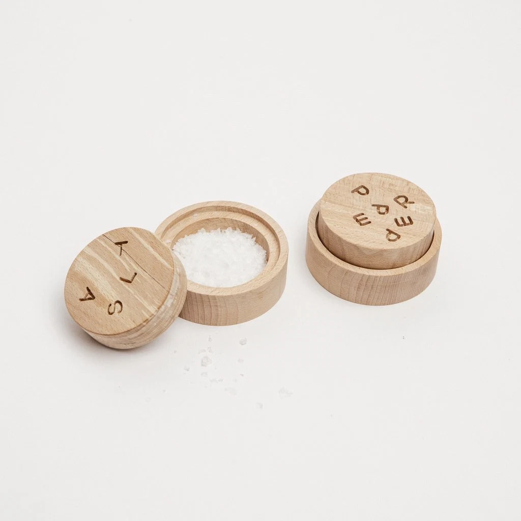 Salt and Pepper Pots, €45, Irish Design Shop