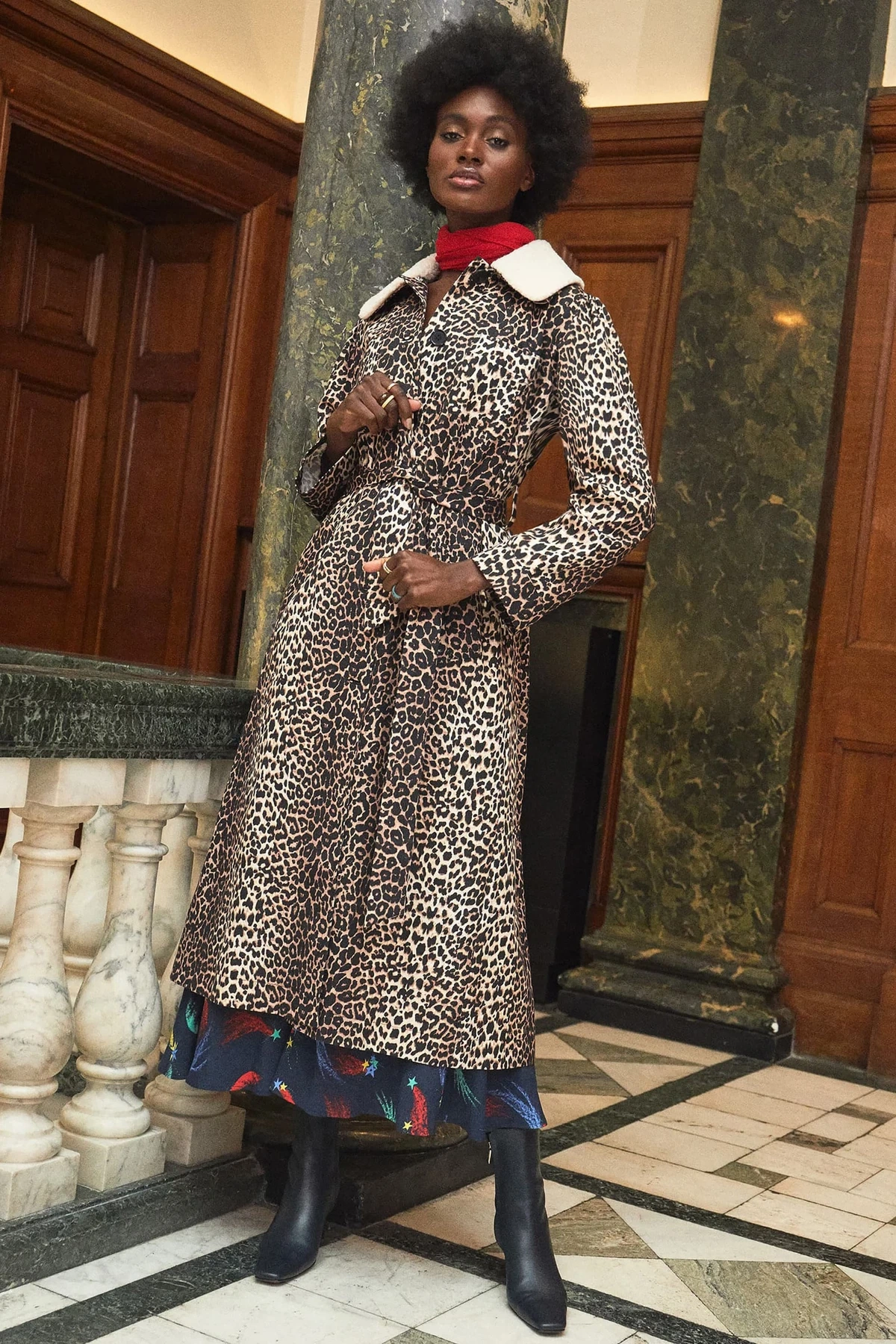 Cynthia - Leopard Long Line Jacket, €303, Rixo