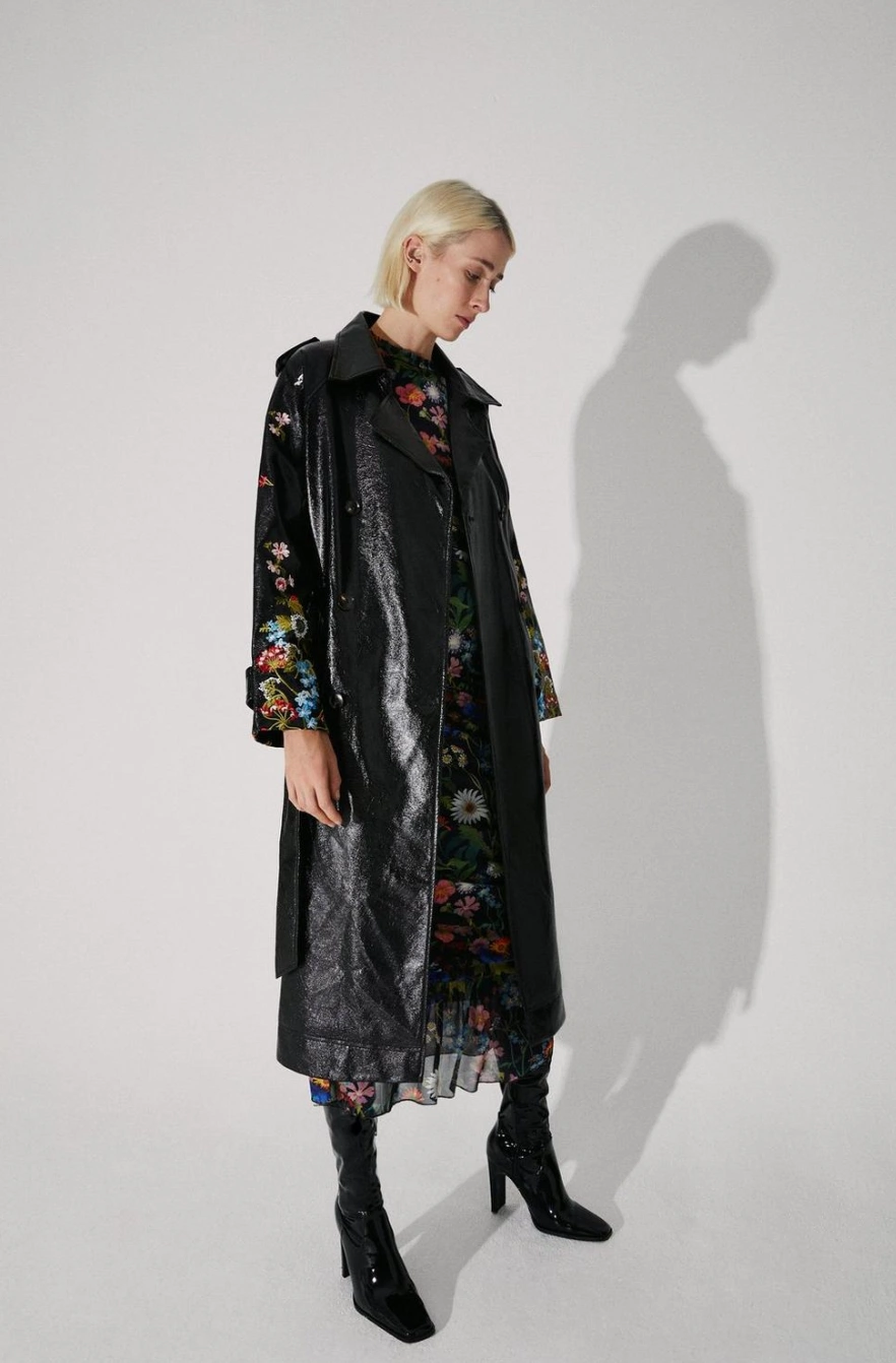 The British Museum x WH: The Mary Delany Collection Embroidered Trench, €188.30, Warehouse