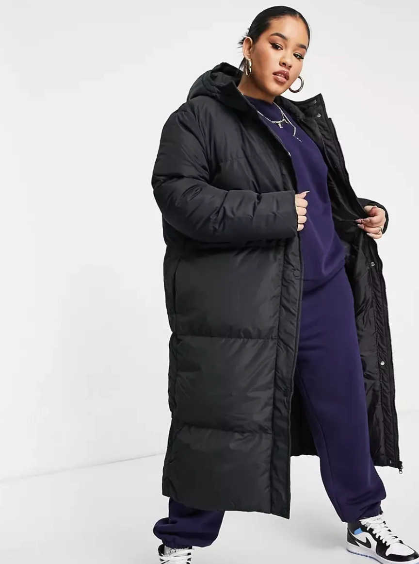 Threadbare Plus Jodie Maxi Puffer Coat, €66.99, Asos