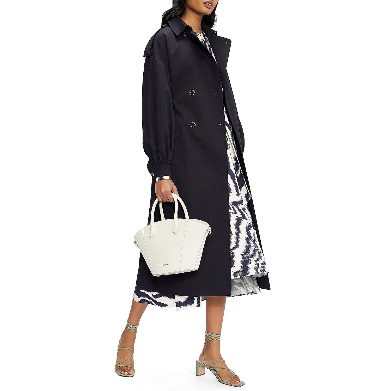 Ted Baker Safelin Long Line Mac, €273, Brown Thomas