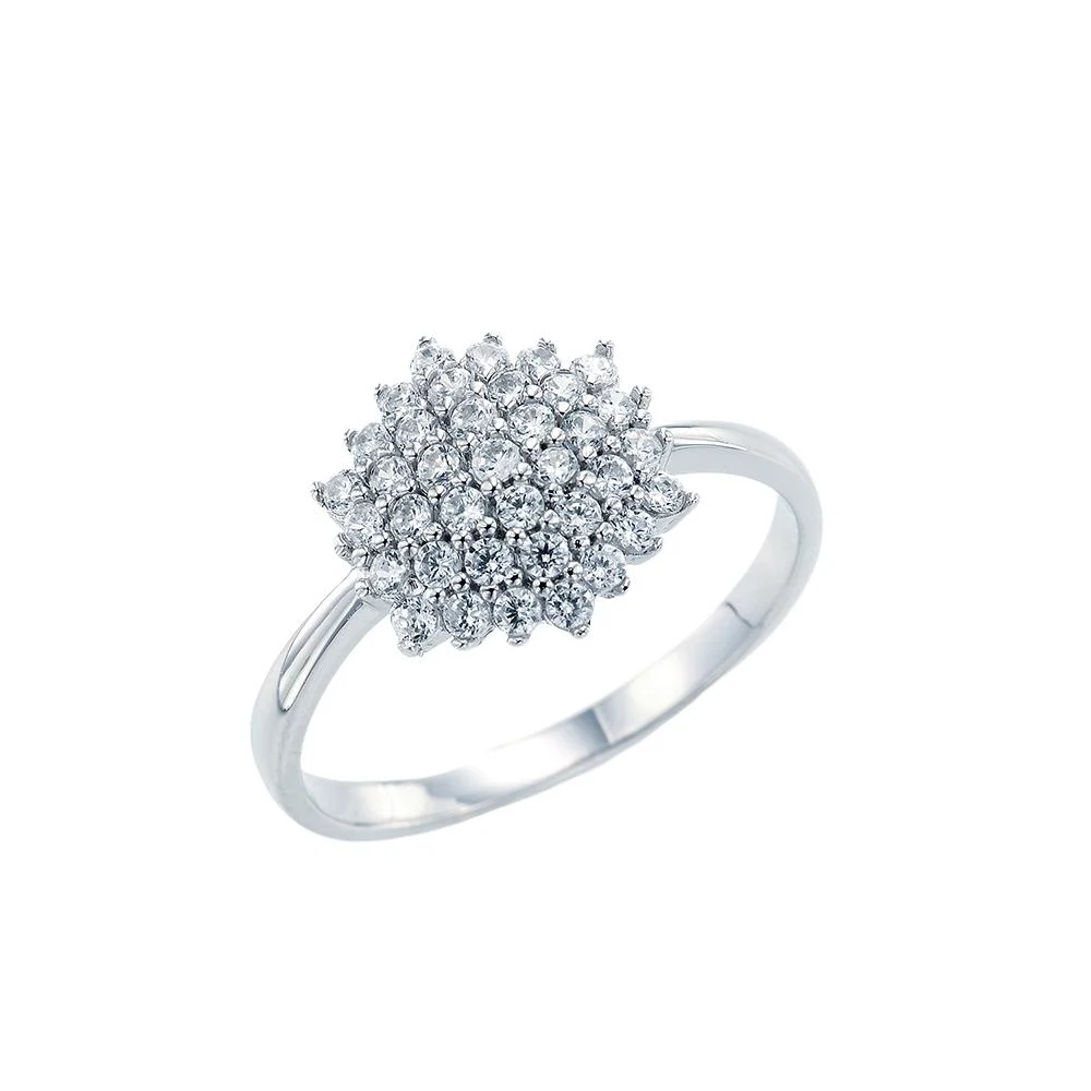 Kamarina Silver Cluster Ring, €45