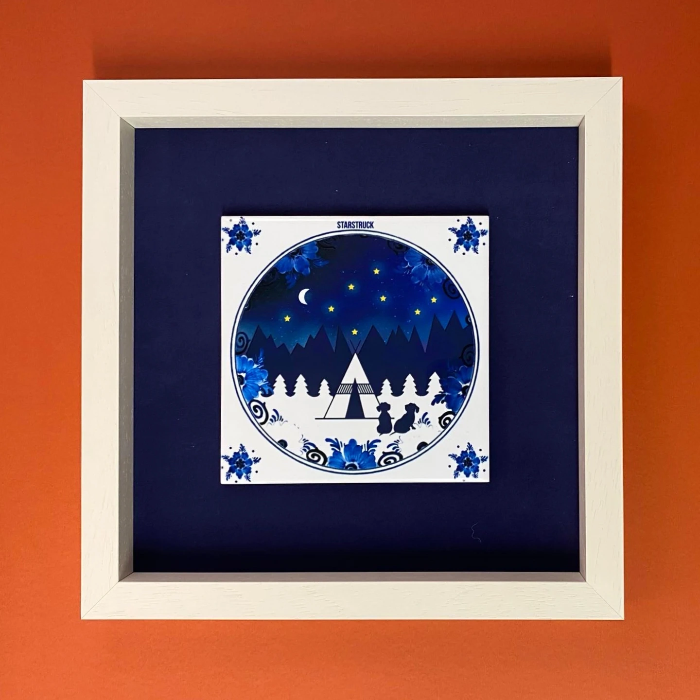 Starstuck framed ceramic tile, €65