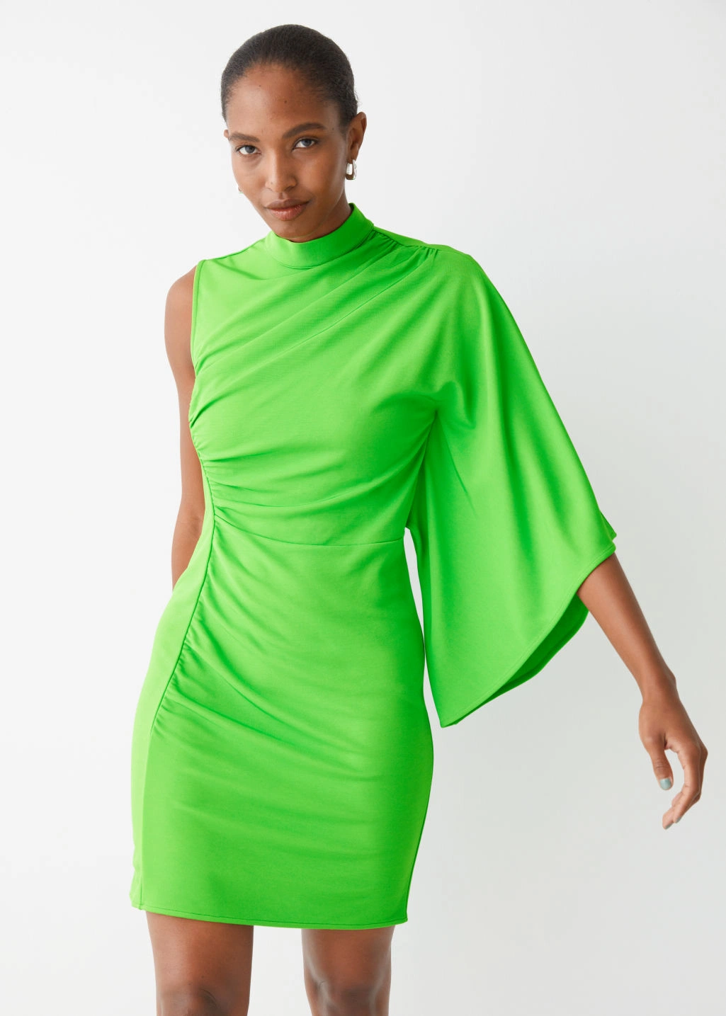 Draped One-Sleeve Mini Dress, €45, &Other Stories