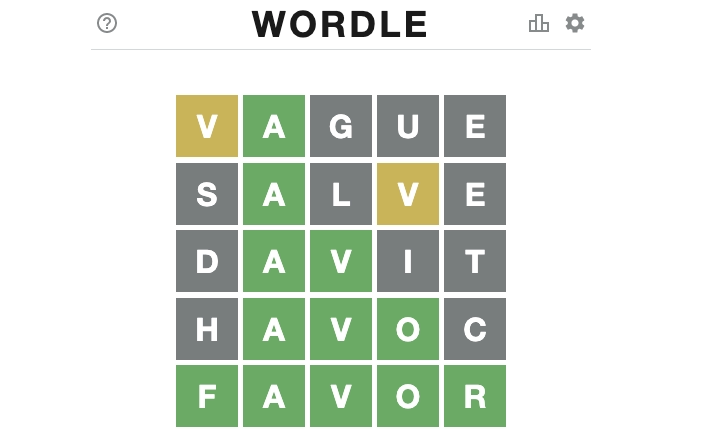 Anyone else completely hooked on Wordle?