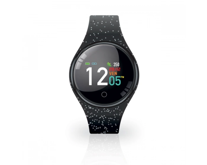Techmade Freetime Glitter Black Smart Watch, €40