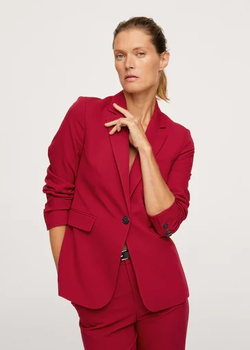 Fitted Essential Suit Jacket, €49.99, Mango