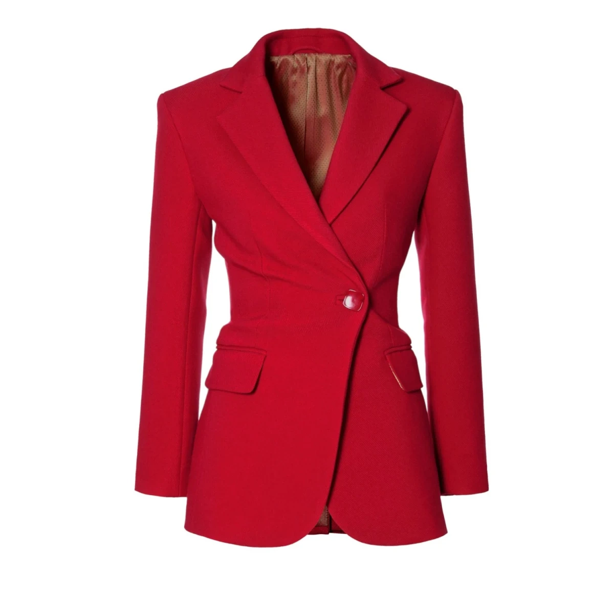 Isabella Lipstick Red Blazer, €382, Wolf & Badger