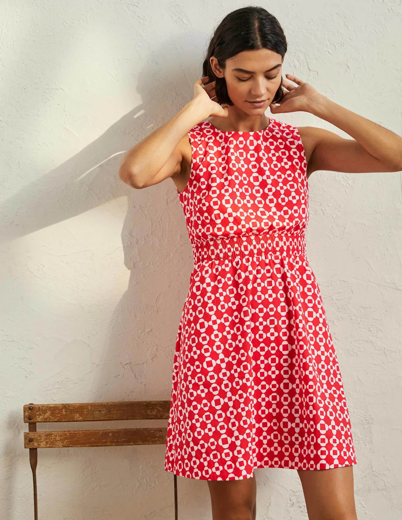 Smocked Waist Mini Dress, €110, Boden