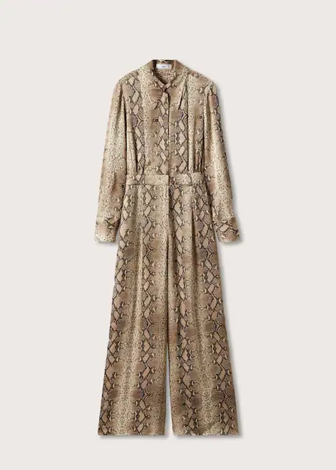 Animal Print Jumpsuit, €49.99, Mango