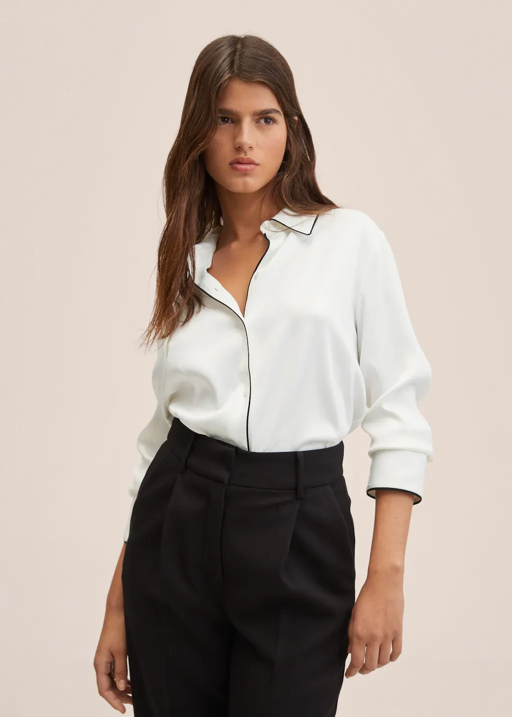 Satin Shirt, €49.99, Mango