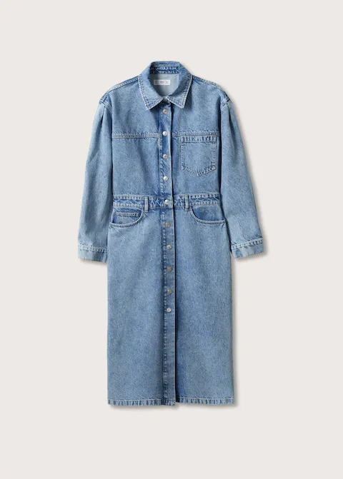 Denim Shirt Dress, €35.99, Mango