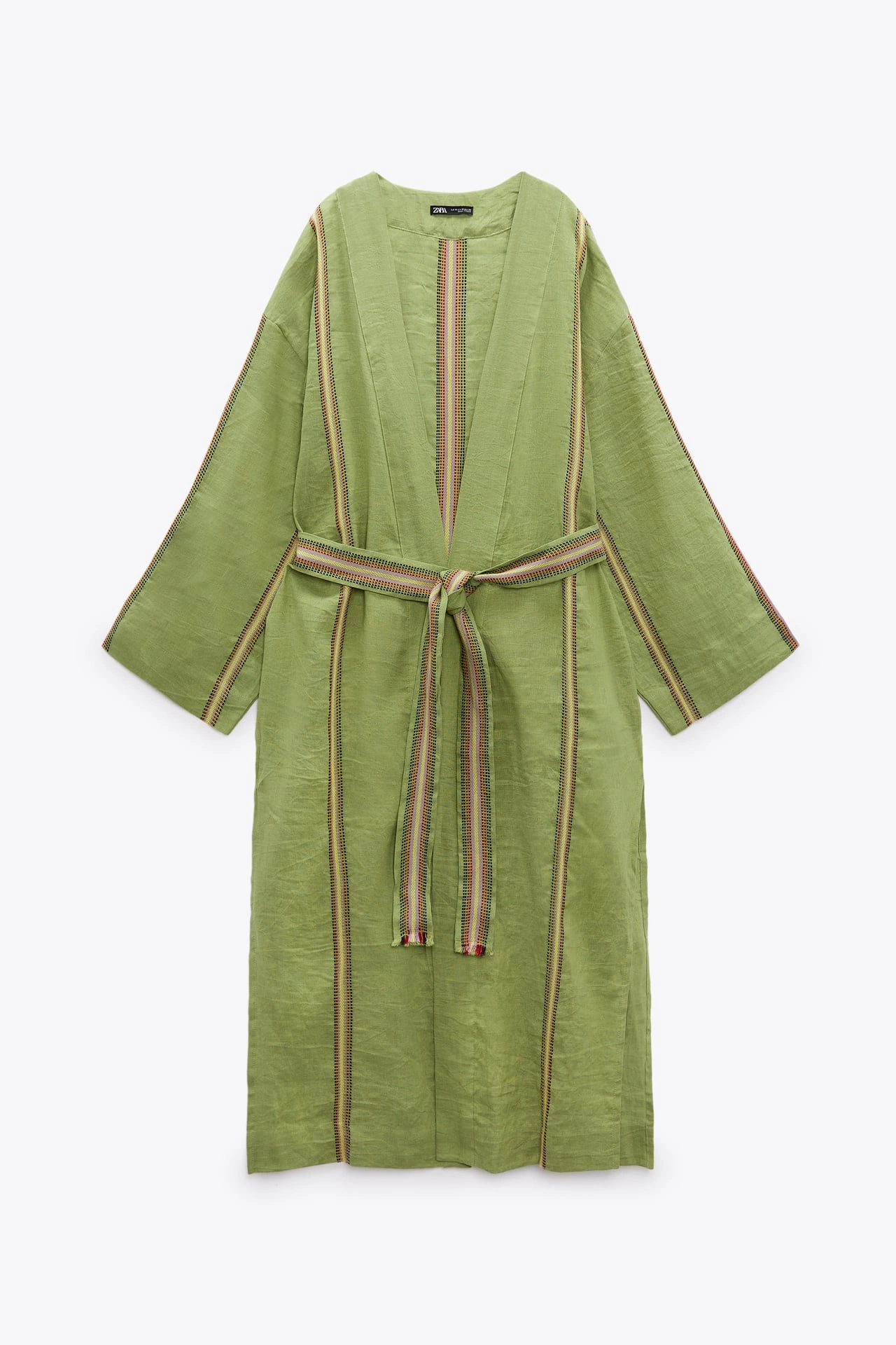 Jacquard Linen Kaftan, €69.95, Zara