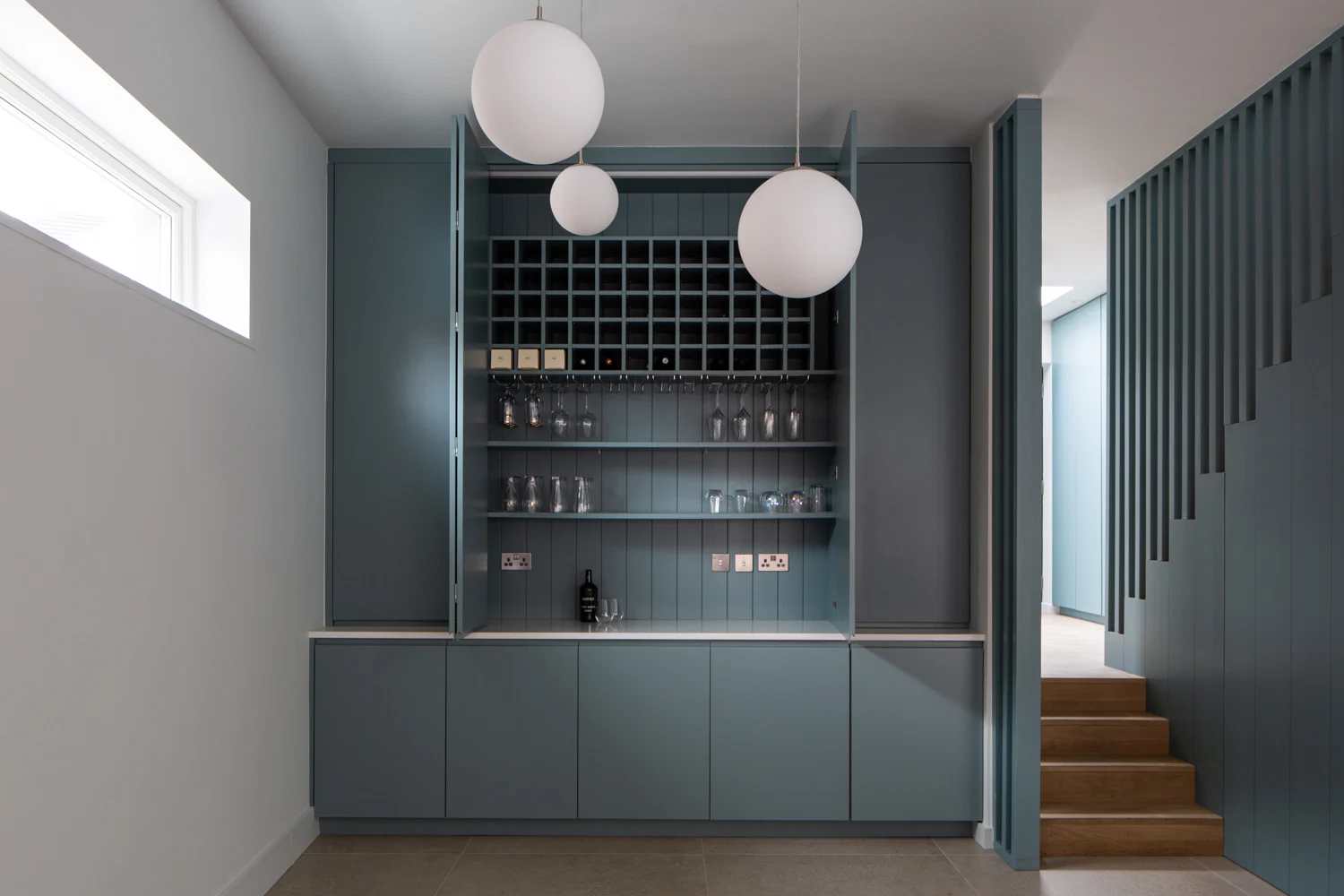 This Dublin 8 home creates calm thanks to hidden storage and a cool colour palette
