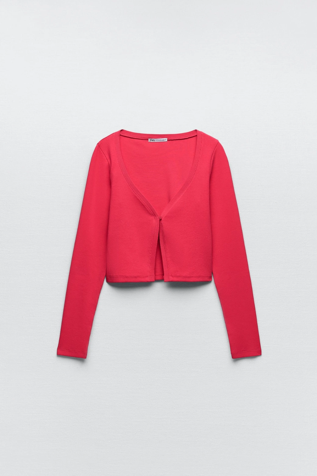 Ribbed Cardigan Fuchsia, €5.99, Zara