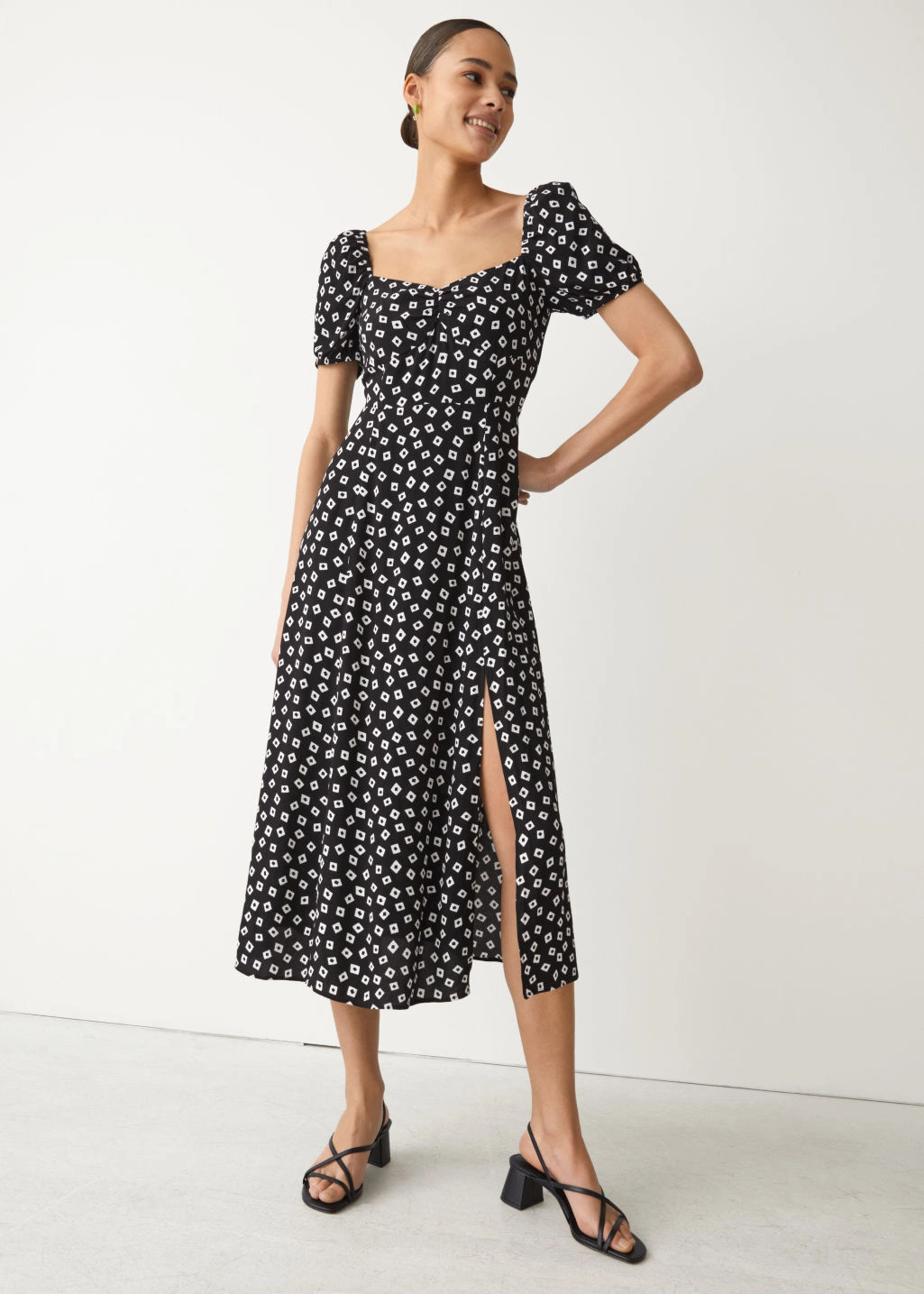Flowy Puff Sleeve Midi Dress, €89, & Other Stories