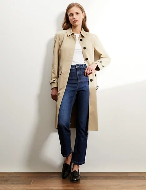 Pure Cotton Belted Trench Coat, €339, M&S