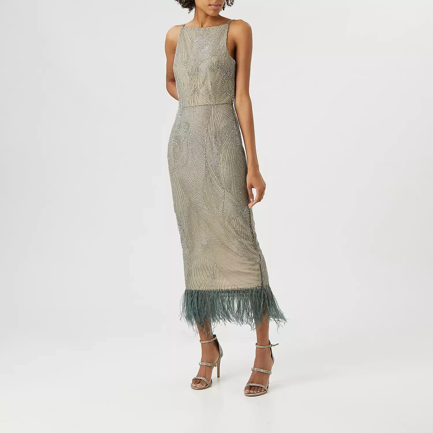  Rachel Gilbert Finn Beaded Feather Hem Dress, €1,590, Brown Thomas