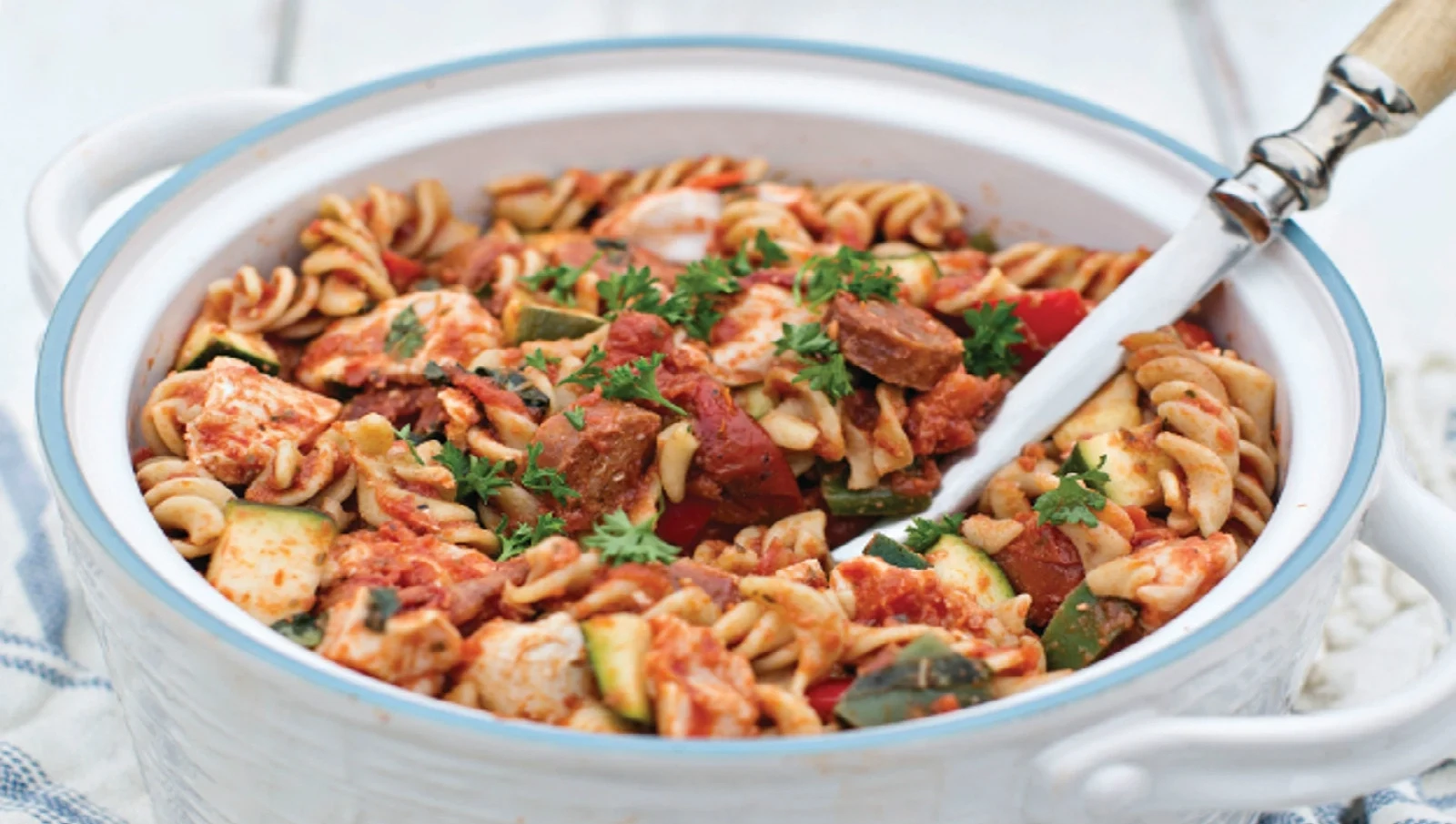 Supper Club: Chicken and chorizo pasta bake