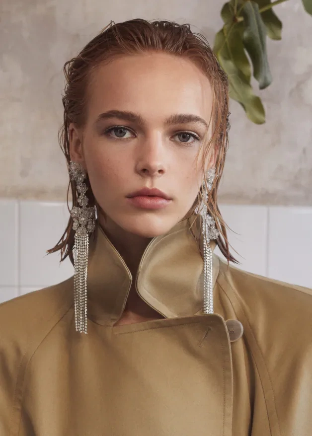 Crystal Waterfall Earrings, €19.99, Mango