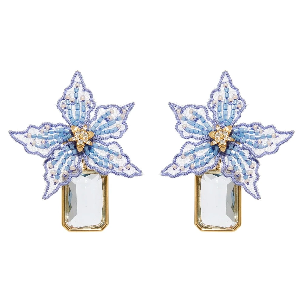 Mignonne Gavigan Light Blue Lucia Earrings, €299, Loulerie