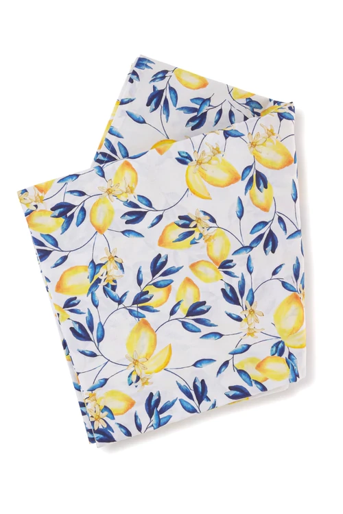 Lemon Print Tablecloth, €130, The Designed Table