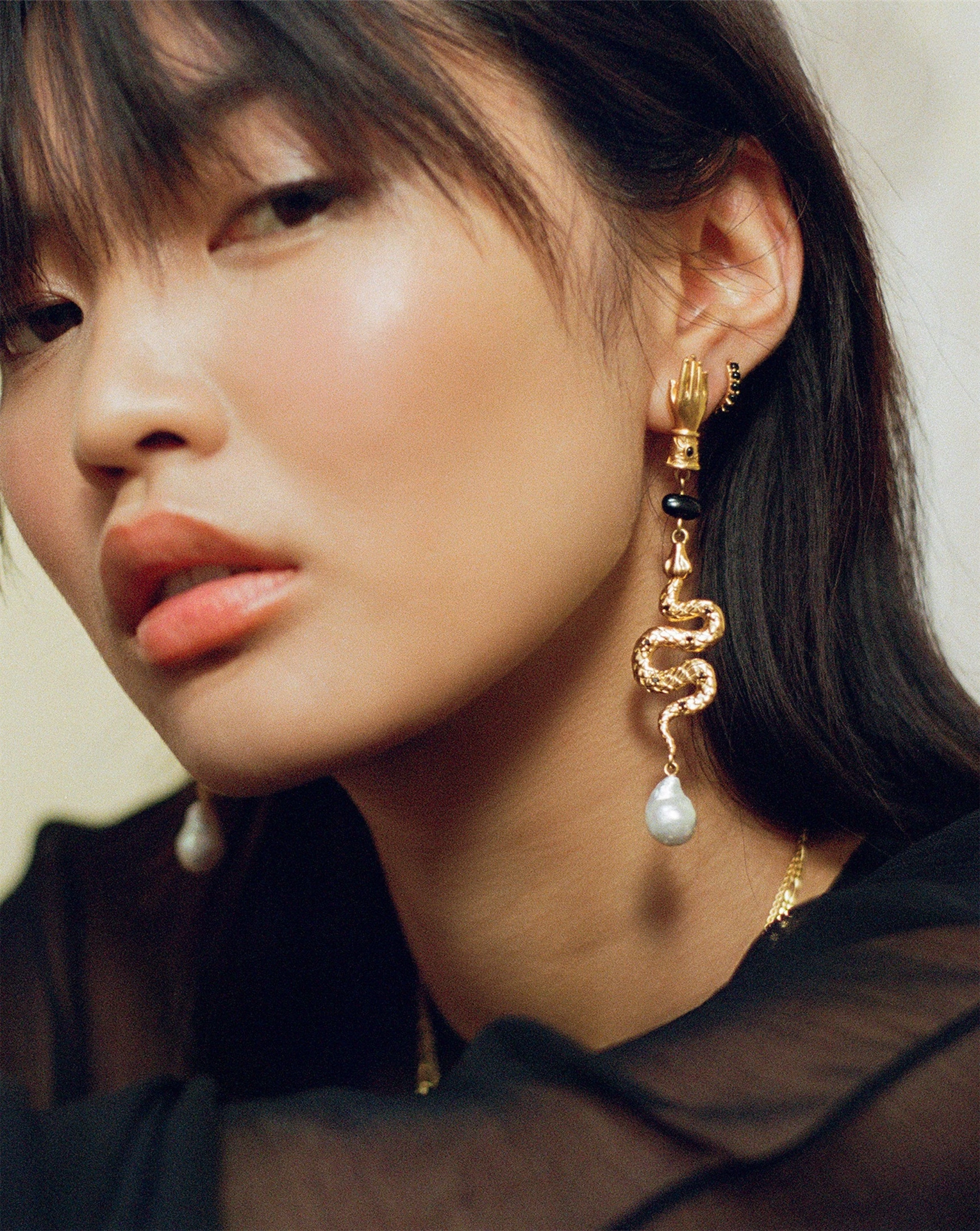 Harris Reed Handpicked Serpent Earrings, €330, Missoma London