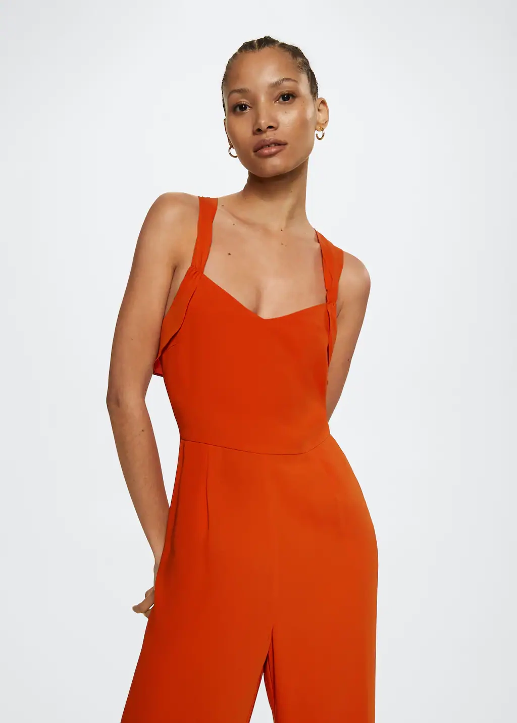 Crisscross Strap Jumpsuit, €49.99, Mango