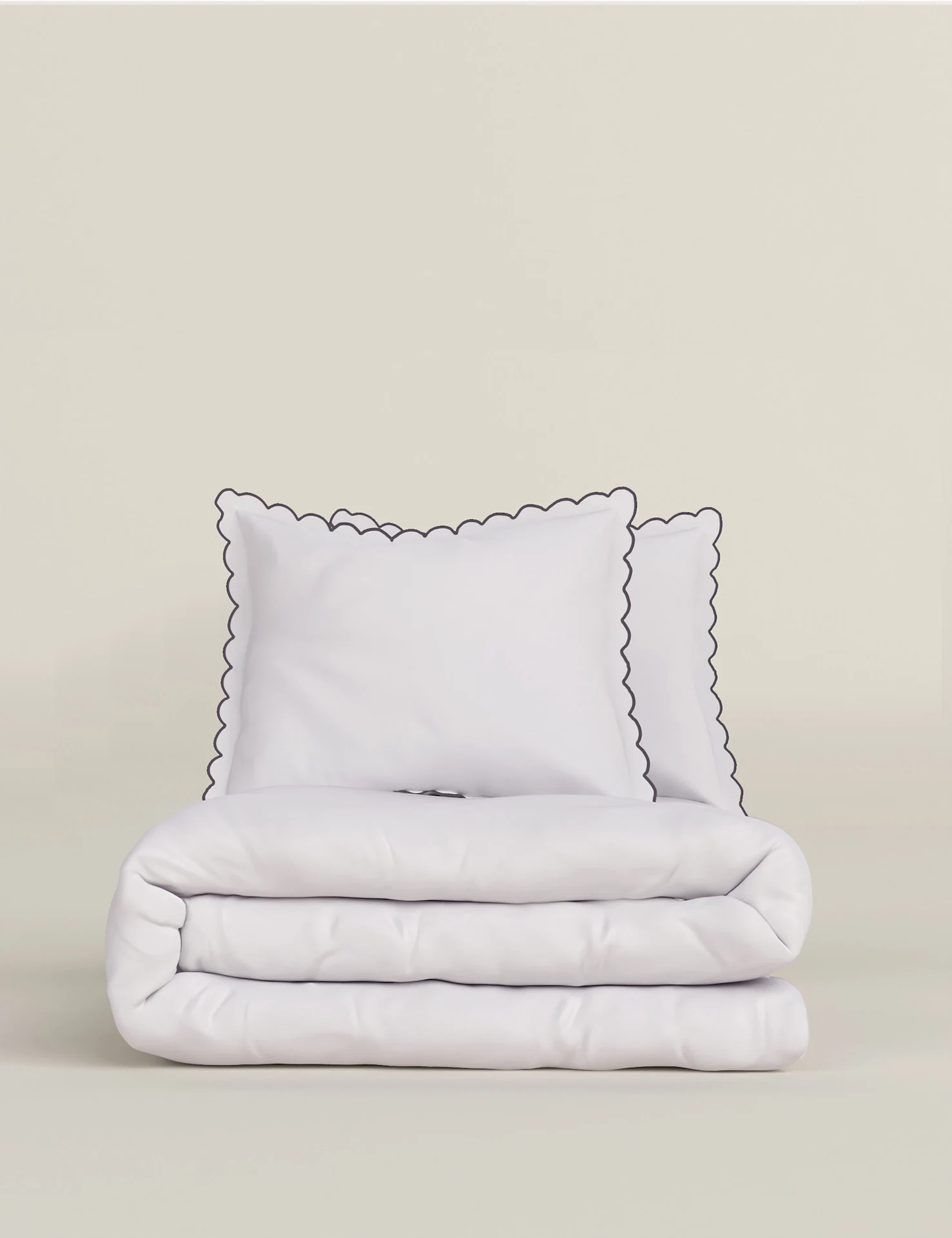Cotton Blend Scalloped Edge Bedding Set, from €27, M&S