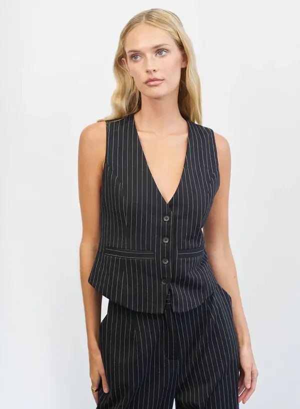 Pinstripe waistcoat, €41.95, 4th & Reckless
