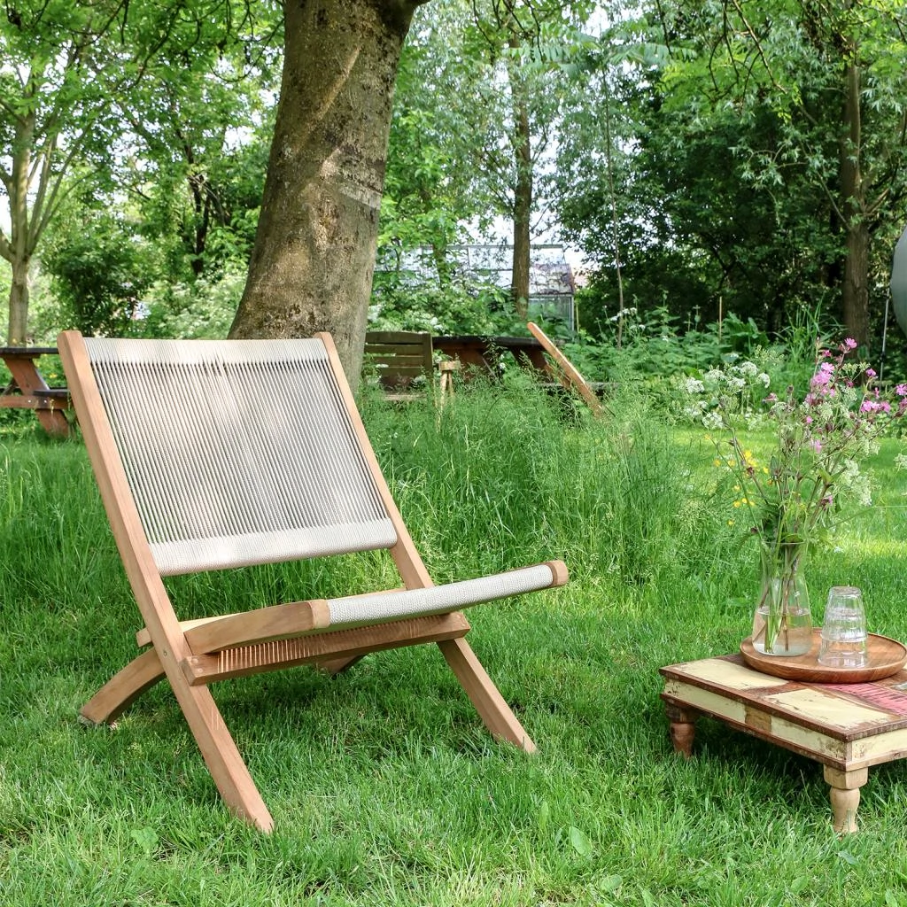 Outdoor rope lounger, €285, Stagers Lifestyle