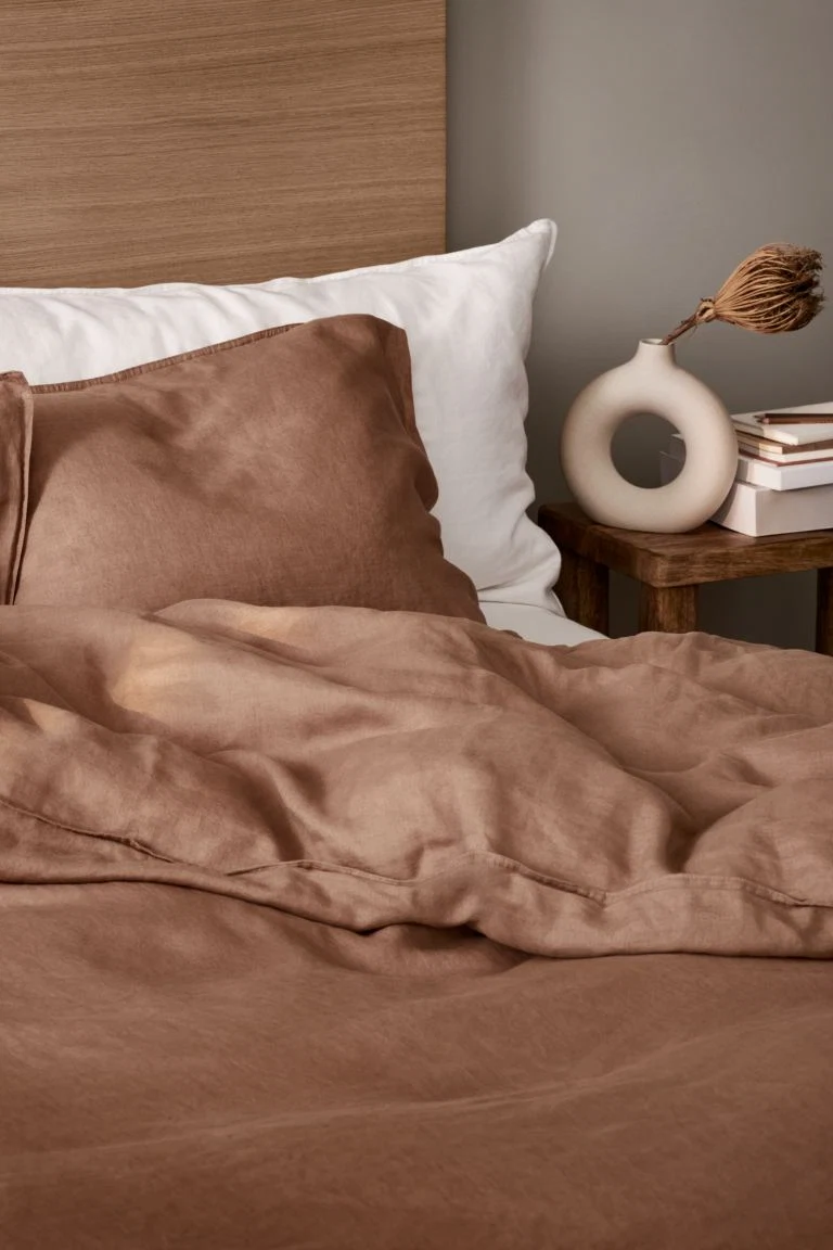Linen double duvet cover set, €99.99, H&M