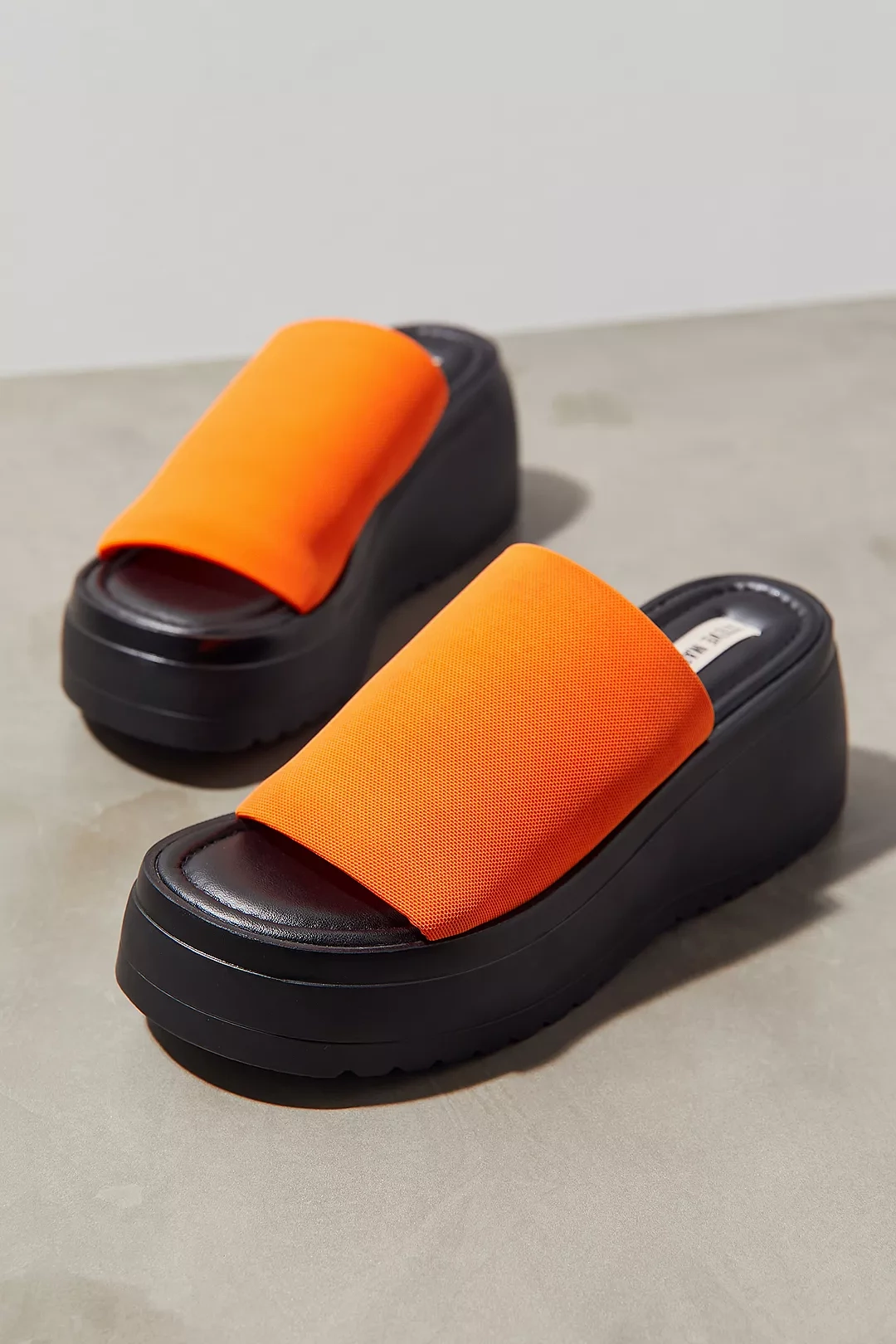 Steve Madden Orange & Black Scrunchy Sandals, €115, Urban Outfitters