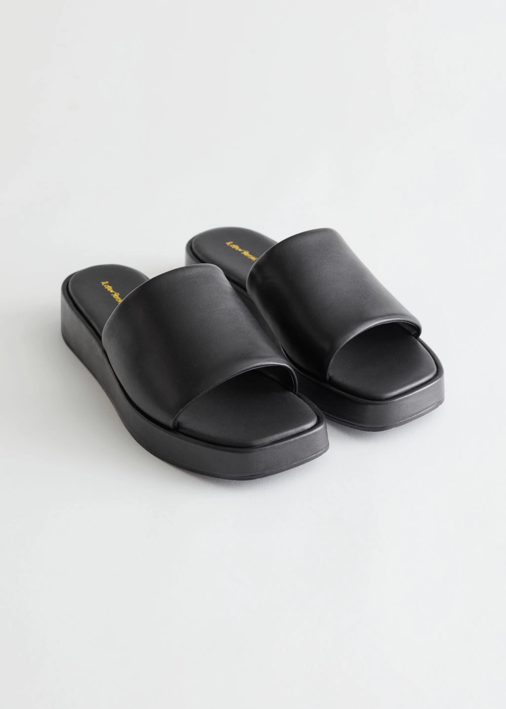 Leather Platform Sandals, €69, &Other Stories